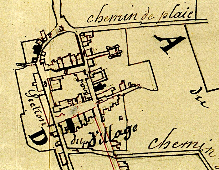 Ancien plan du village - archives