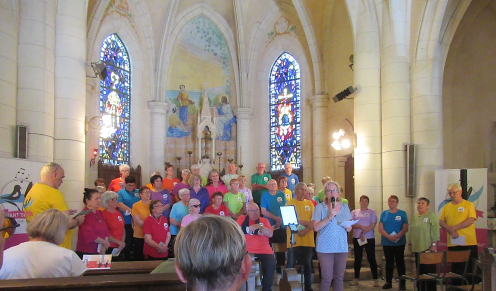 la chorale Chant'Seille à l'église de Raucourt, le 14 juin 2026