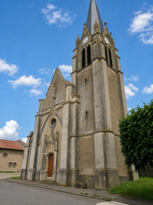 L'église Saint-Martin de Raucourt aujourd'hui - image retouchée