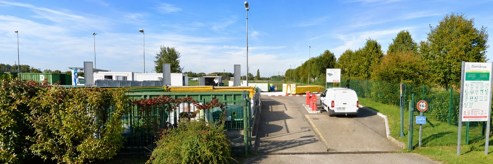 entrée de la déchetterie de Nomeny