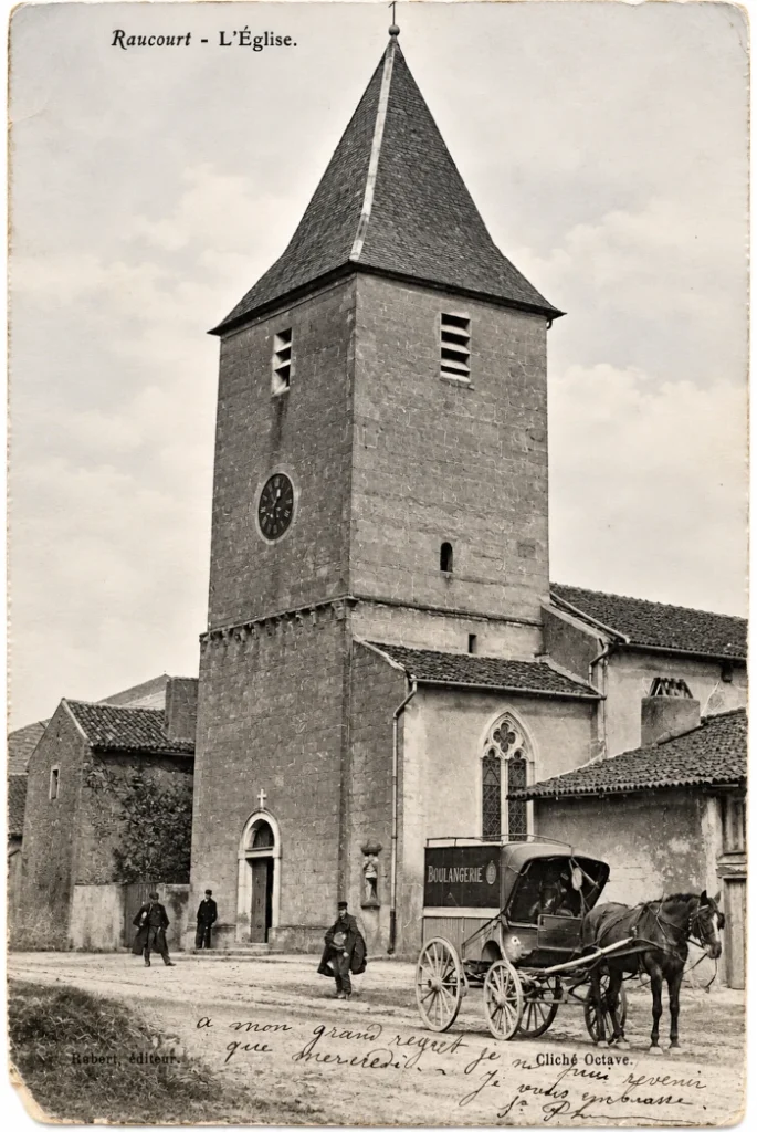 l'église de Raucourt avant 1914