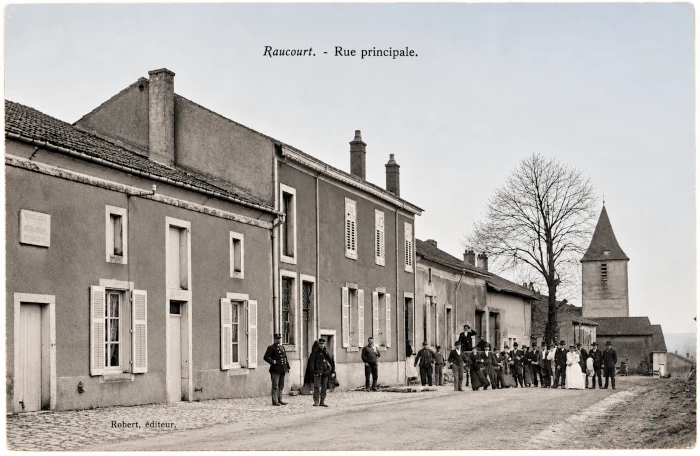 entrée nord de Raucourt avant 1914